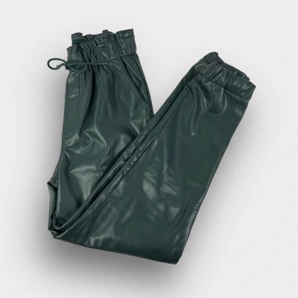 Abercrombie & Fitch Faux Leather Joggers - Picture 4 of 6